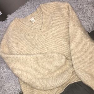 Brown fuzzy sweater